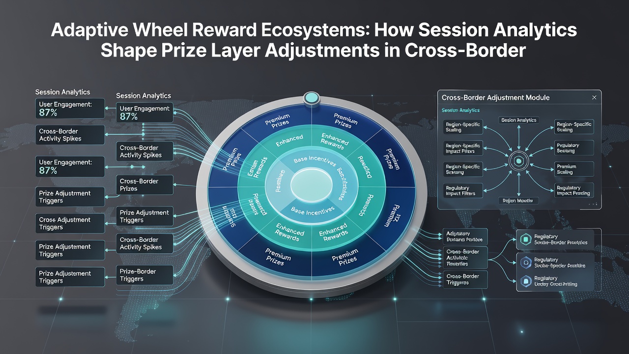 Diagram illustrating prize layer adjustments driven by session analytics in interconnected gaming platforms
