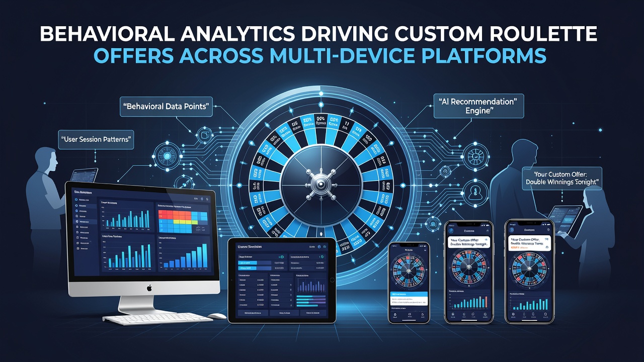 Analytics dashboard showing segmented player groups with customized roulette bonus recommendations based on multi-device activity logs