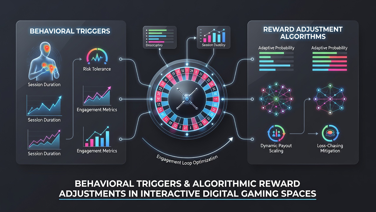 Analytics dashboard displaying behavioral data patterns used for roulette reward customization