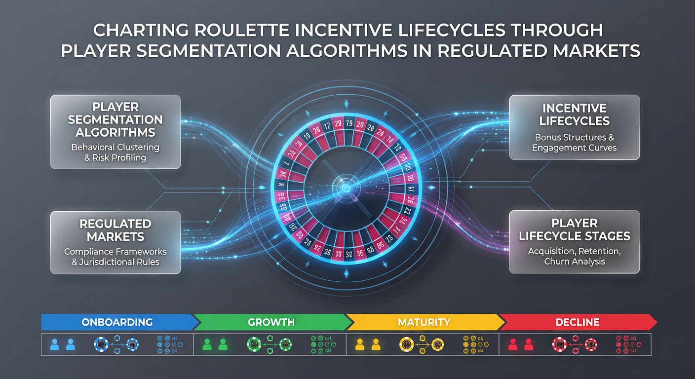 Diagram showing player segmentation algorithms mapping roulette incentive stages across regulated market timelines