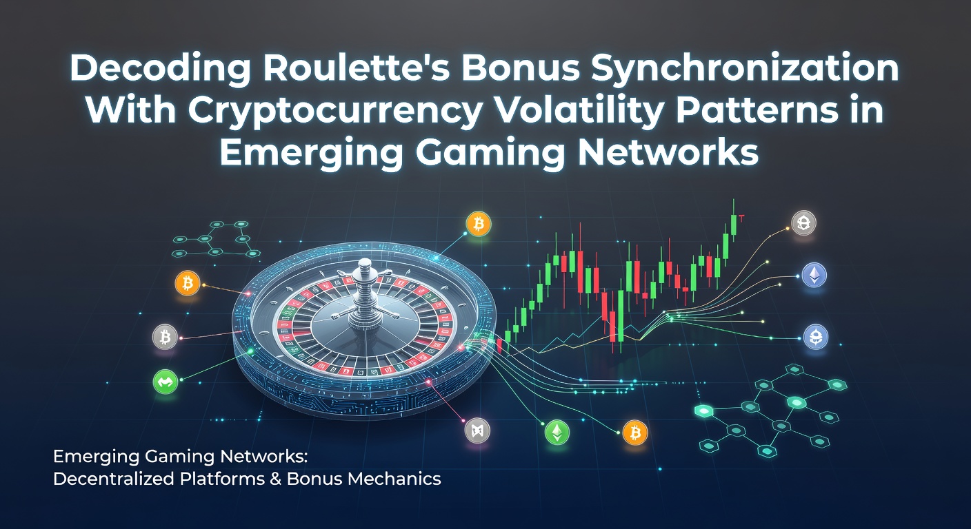 Visualization of bonus synchronization with crypto volatility in roulette gaming networks showing aligned charts and data patterns